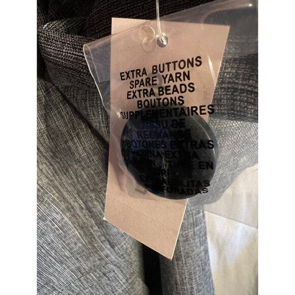 Jones studio separate gray 18 W blazer long sleeve 1 button pocket collar - Picture 13 of 13